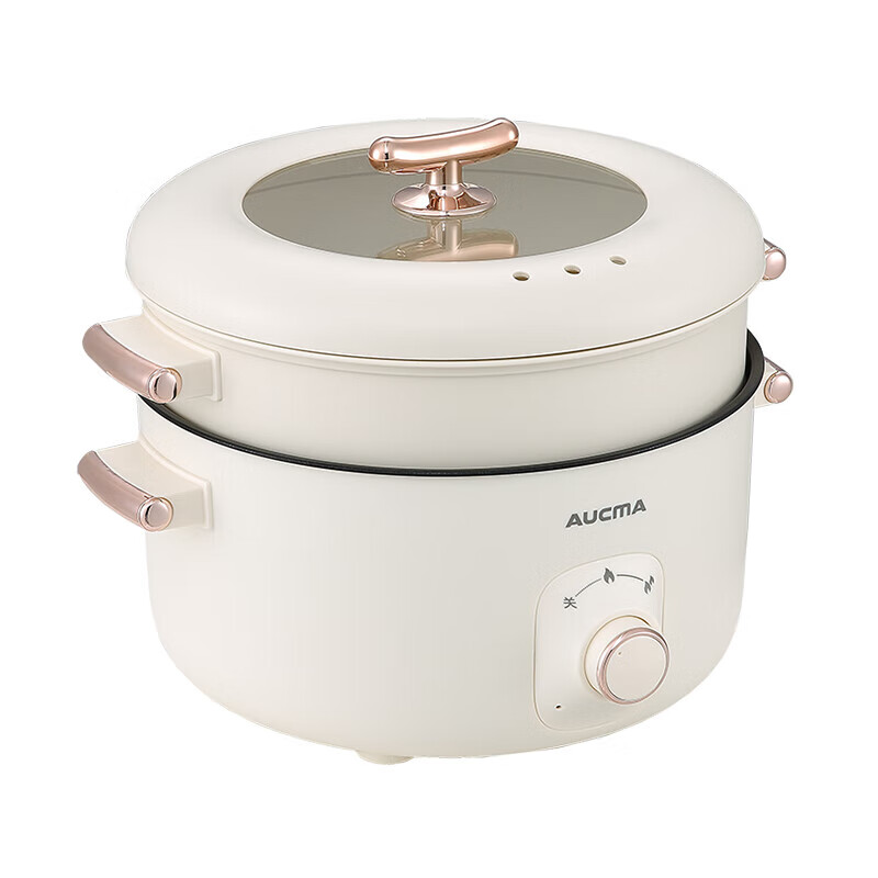 澳柯瑪 (AUCMA)AHG-50P2 电煮锅2-3人火锅专用鸳鸯锅 5L 多功能电热锅高清大图
