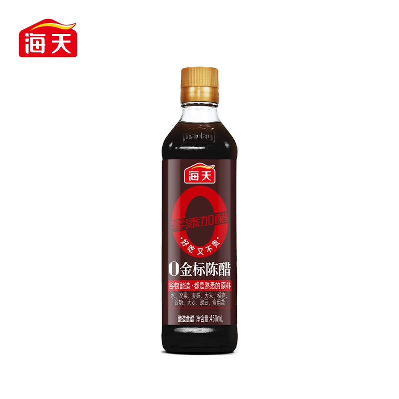 海天 0添加金标陈醋450mL/瓶