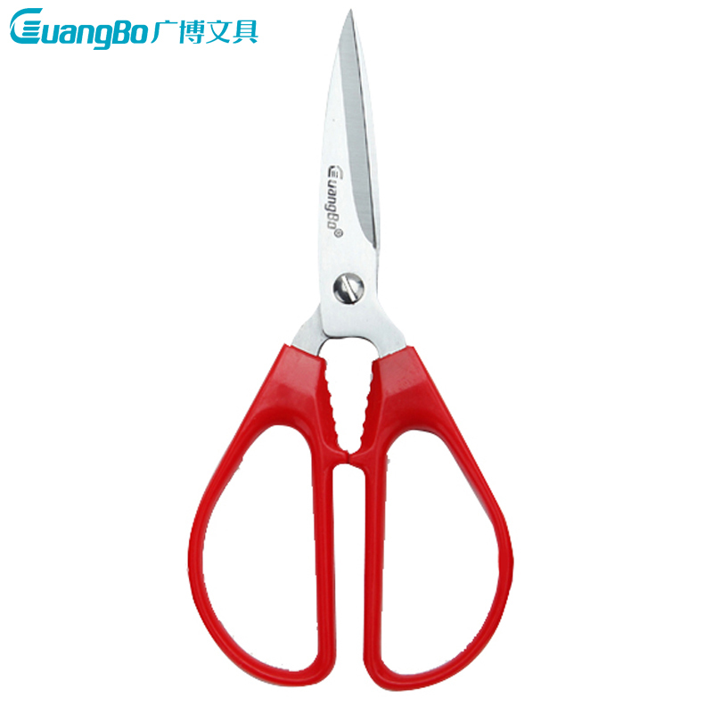 广博(GuangBo)JD2118 170mm办公剪刀3把 不锈钢手工剪纸 手工剪纸刀 剪/刀/尺 办公用品 颜色随机