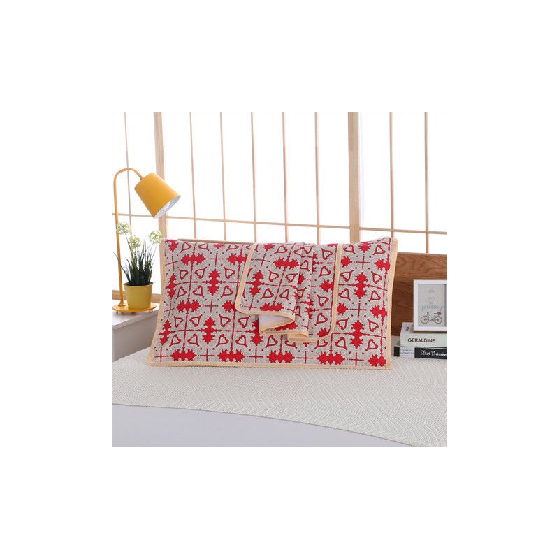 全棉印花老粗布枕巾不起球单人成人儿童枕巾40*60cm/50*80cm四季