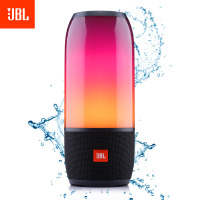 JBL PULSE3 音乐脉动三代 便携式蓝牙音箱 炫彩小音箱+低音炮 桌面音响 可免提通话 防水设计 典雅黑