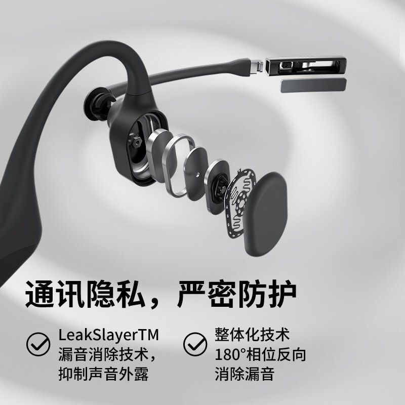 韶音 Shokz OpenComm C102骨传导蓝牙专业通讯耳机 商务话务办公教育学习培训网课耳麦
