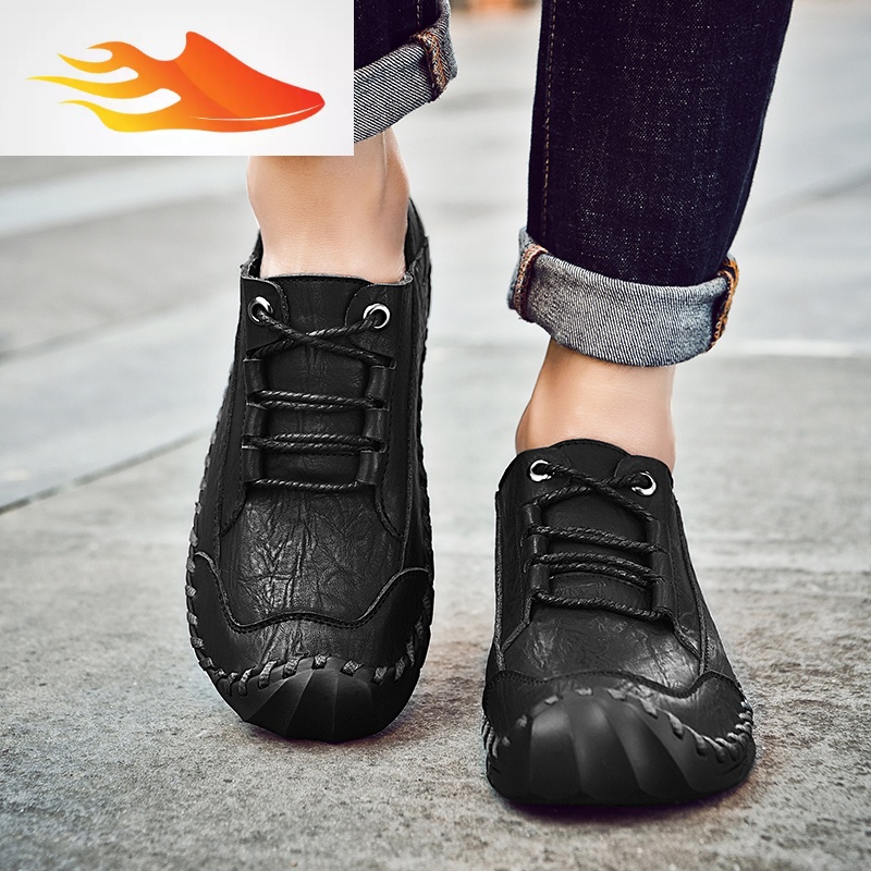 fish basket宽头鞋圆头加宽加肥男士皮鞋高脚背胖子男鞋脚肥胖脚宽