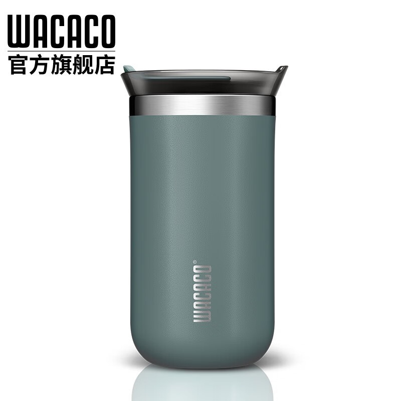 WACACO Octaroma随行保温杯 中号 300毫升车载隔热户外手持咖啡壶 蓝色