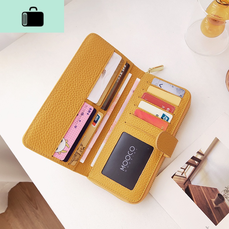 钱包女简约性冷淡复古长款钱2020新款潮大容量多功能手拿包NEW LAKE高清大图