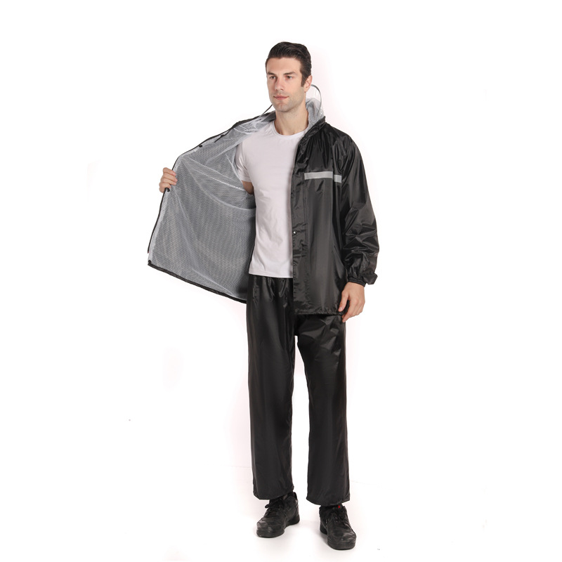 布雷德利 BRADLEYBD6TF1923104R2F分体式雨衣M-3XL(计价单位：套）黑色高清大图
