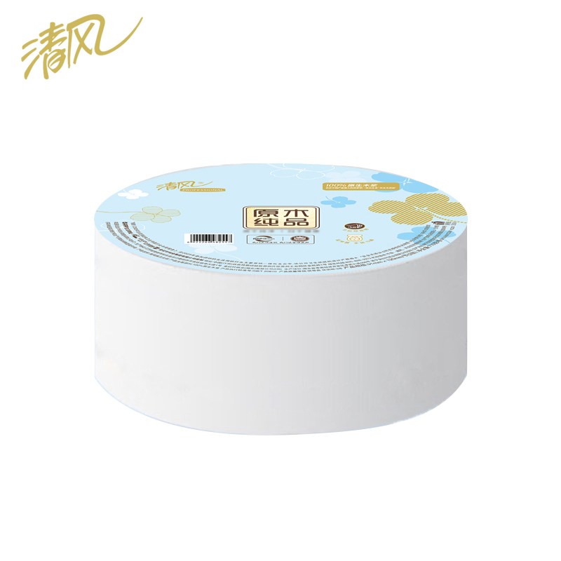 清风 AJ01CGW 幸运草系列 3层710克/卷 1卷/提 12提/箱 珍宝卷纸(计价单位:箱)高清大图