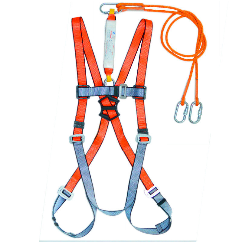 3m三泰t安全带高空作业电工建筑工地双背式安全带安装安全绳桔红色
