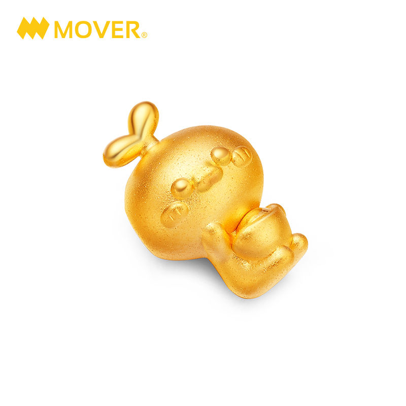 《长草颜团子》正版授权 Mover魔吻长草颜团子吉祥系列元宝团子硬金吊坠