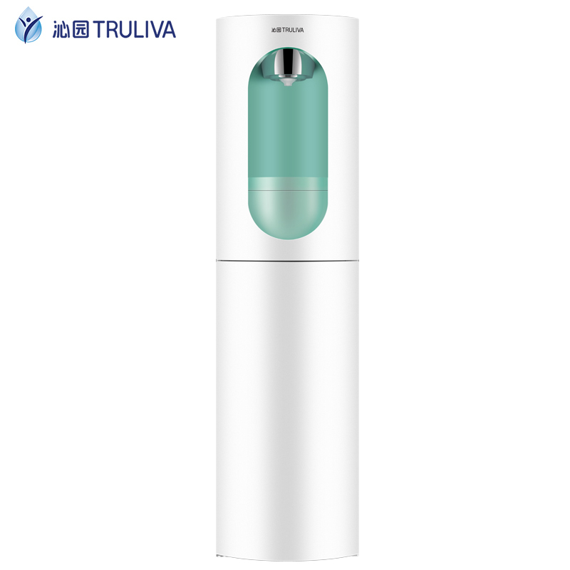 魅声沁园饮水机下置式水桶即热立式冷热家用全自动智能上水办公室欧式企业价团购精美设计 清新绿 温热