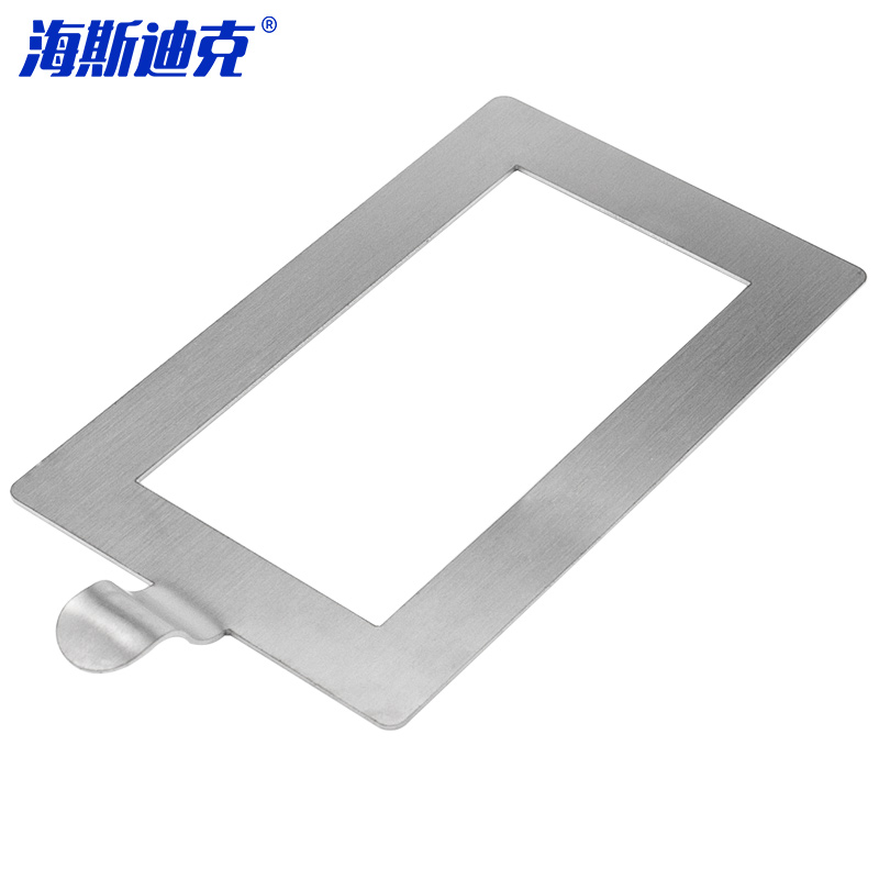 海斯迪克 不锈钢规格采样板 HKCL-583 5*10cm 弯柄 1个