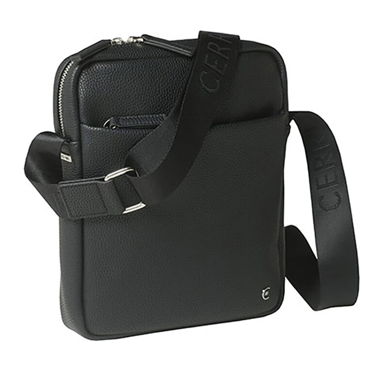 cerruti1881汉密尔顿系列黑色斜挎包ntr711a65