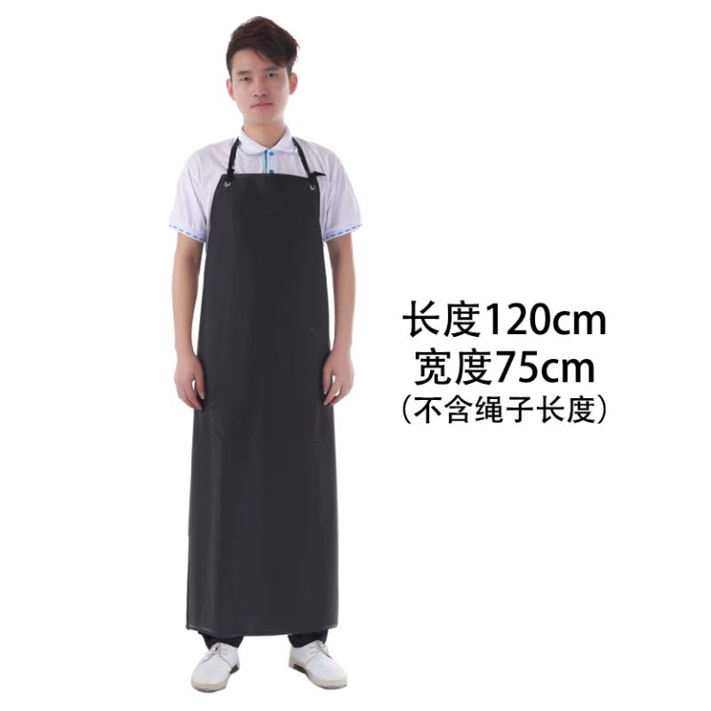 围裙 挂脖款 黑红 120cmx75cm高清大图