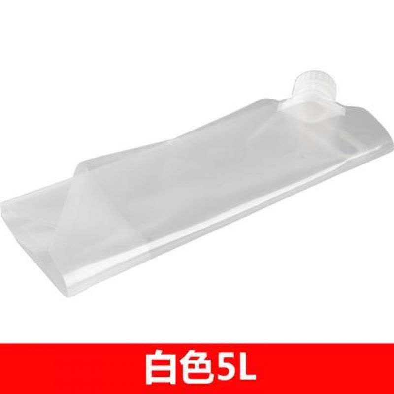 旅游野营旅行便携水桶户外运动水袋骑行登山折叠水壶饮水盛水储水 5L白色图片