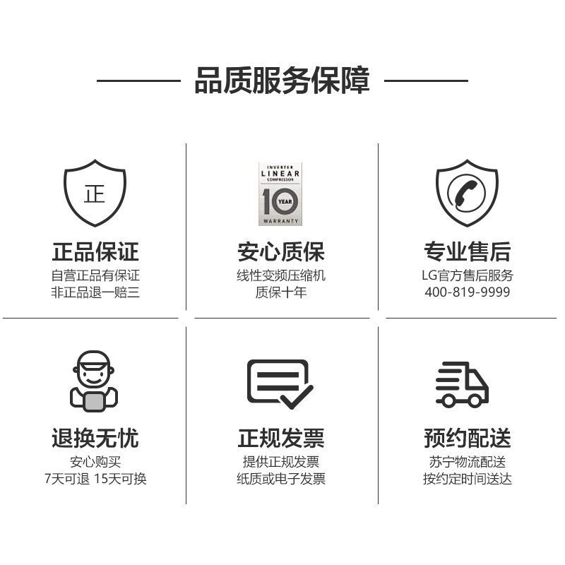 LG双门冰箱GR-M29PNPQ 287升大容量线性变频风冷无霜双门冰箱 电脑控制 故障智能检测 白色