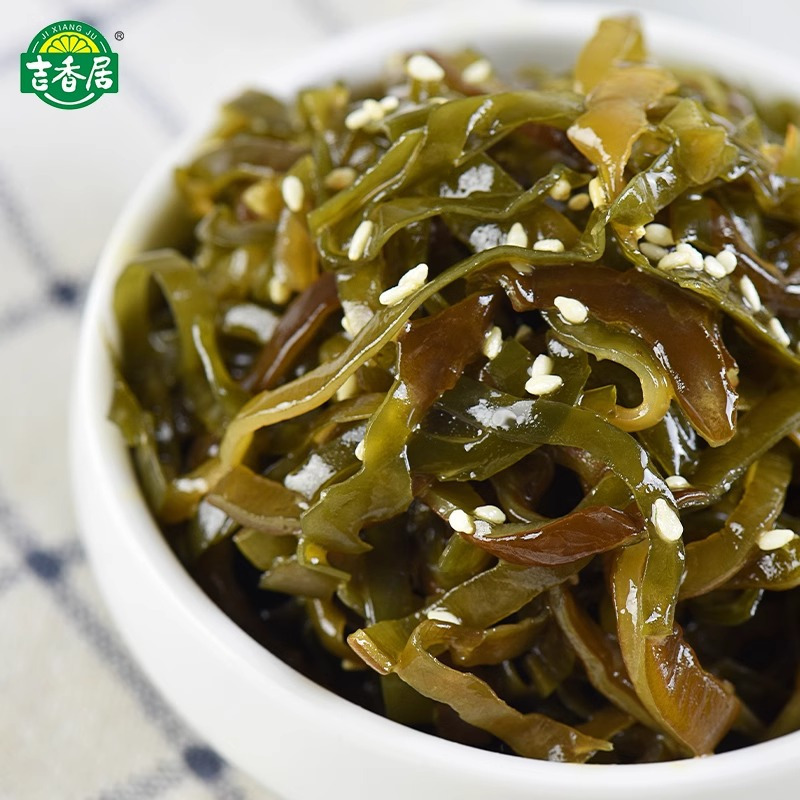 吉香居麻辣香辣野山椒芝麻海带丝下饭菜咸菜开味小菜四川泡菜88g*6