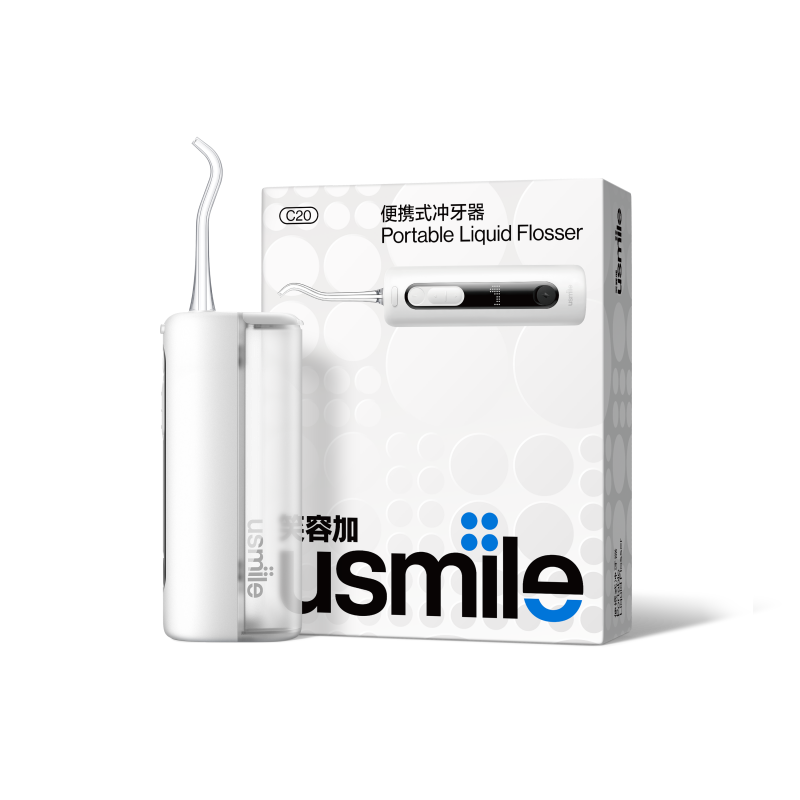usmile笑容加 C20便携式冲牙器 雪山白.高清大图