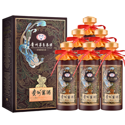 贵州茅台集团 贵州酱酒七窖优品 53度酱香型白酒500ml*6瓶 整箱装