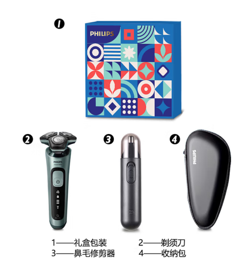 飞利浦(PHILIPS)剃须刀蜂巢5系 随行套装 JGYC-37高清大图