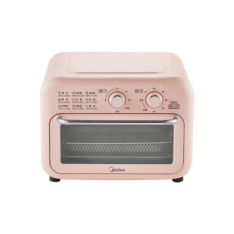 美的(Midea)小型家用多功能空气炸锅烤箱一体机 烘培炉电烤箱果干机12L低油低脂PT12X3
