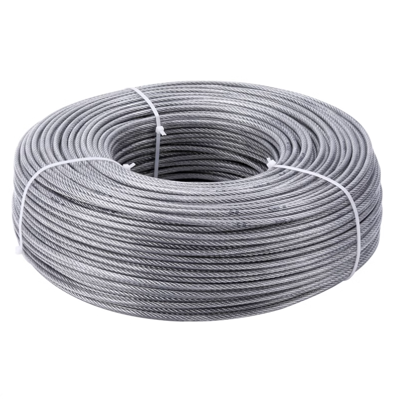 迅众 10米起拍白色透明钢丝绳镀锌钢丝绳包塑细软大棚百香果猕猴桃葡萄架晾衣绳高清大图