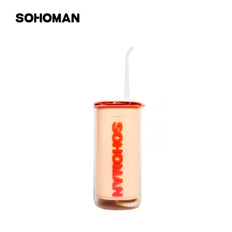 索哈曼(SOHOMAN) N 1冲牙器智能洗牙器水牙线家用便携清洁器口腔冲洗器美牙仪 N1 粉色高清大图