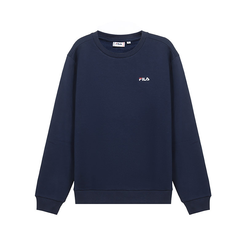 fila 斐乐 男士棉质加绒款圆领长袖卫衣运动衫 687468