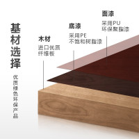 域赢老板桌董事长办公桌实木贴皮经理桌大班台2.2米含侧柜