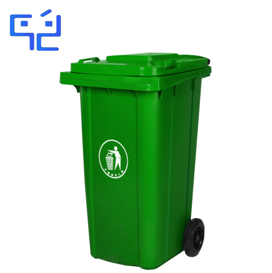 万允 带轮垃圾桶 120L/个高清大图