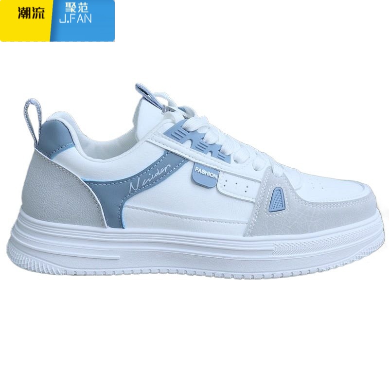 聚范小白鞋男鞋潮鞋子男款2024新款男士运动休闲鞋百搭板鞋防水鞋高清大图