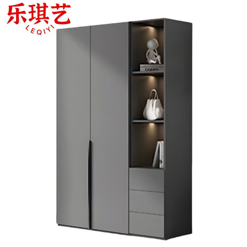 乐琪艺 衣柜 二门+边柜 套图片