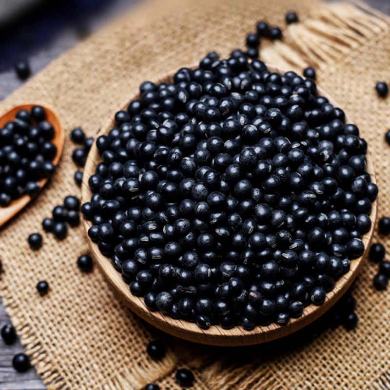 绿帝黑豆表面光滑颗颗饱满大小均匀色泽乌黑香味醇厚豆香馥郁400g高清大图