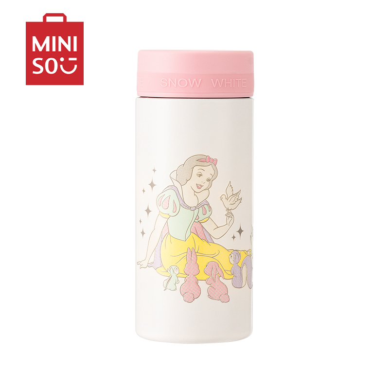 名创优品(miniso) 迪士尼公主系列保温杯茶具(260mL)(白雪)