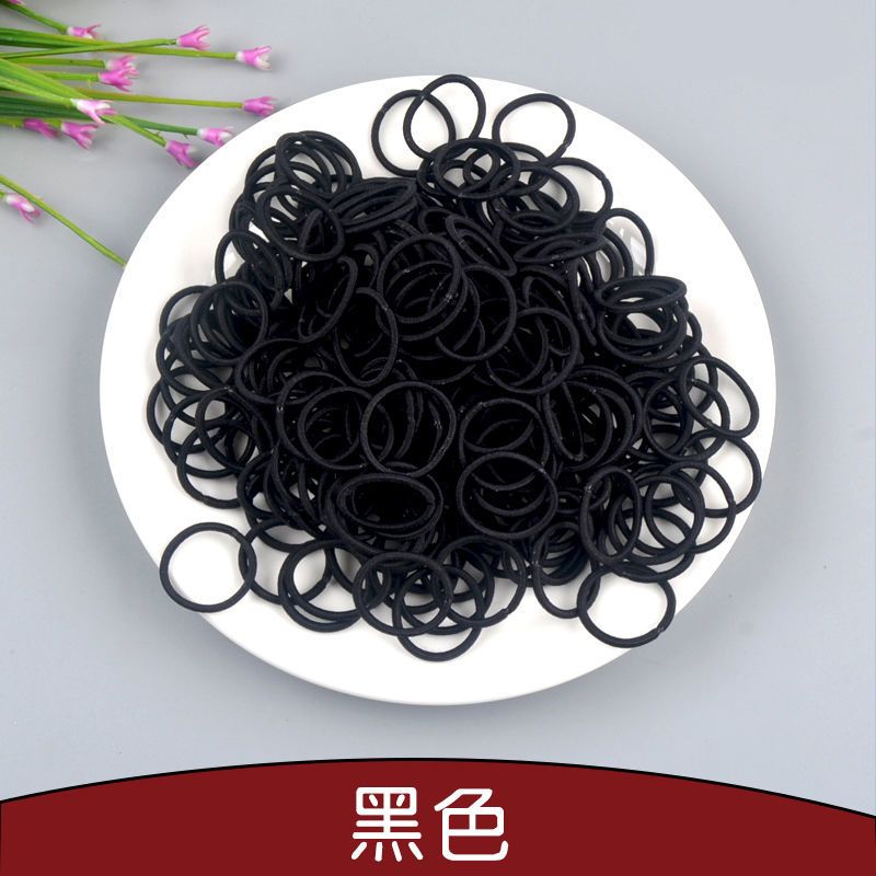 袋装 黑色50个视频介绍_宝宝发圈不伤发儿童皮筋女童头饰婴幼儿小号