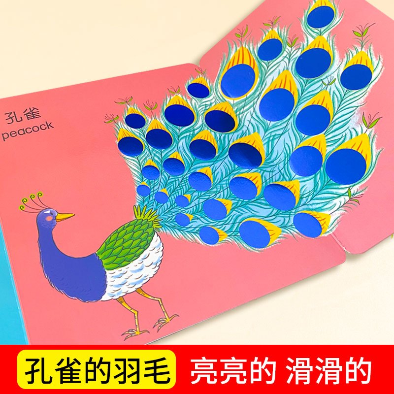 好玩的触摸发声书[单本] [正版]Baby触摸书 婴儿0-1岁绘本早教宝宝一岁撕不烂洞洞书籍适合2岁幼儿认知水果蔬菜启蒙