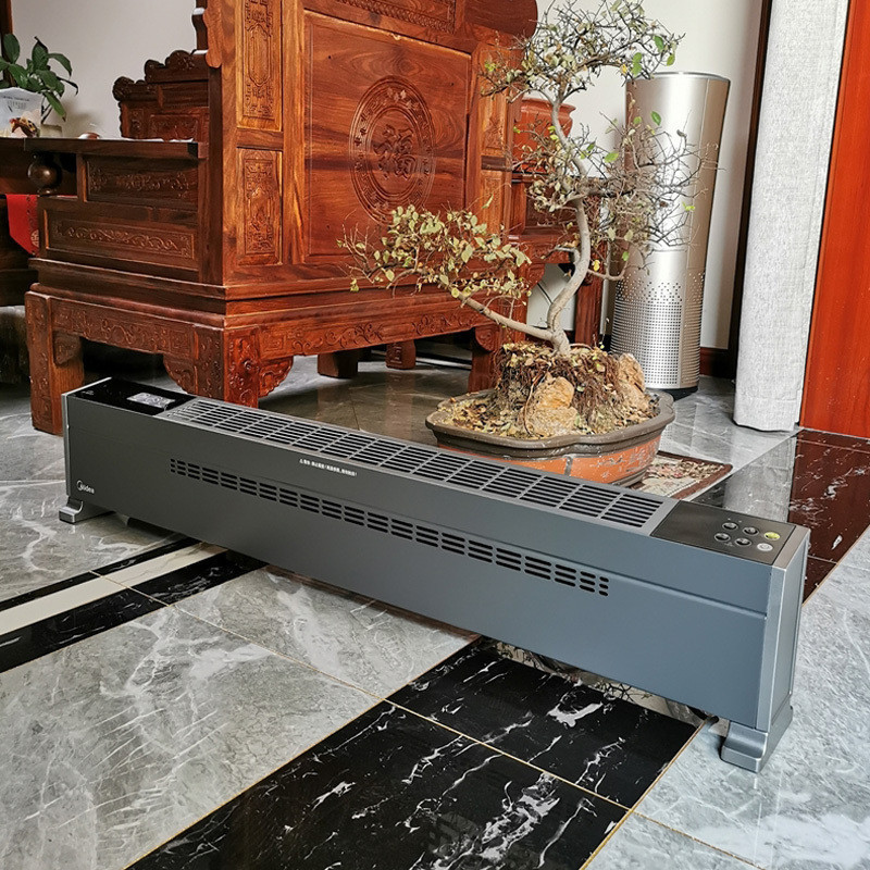 美的(Midea)踢脚线取暖器NDY-SMX电暖器石墨烯加热移动地暖遥控防水居浴两用烤火炉客厅电暖气片家用-线下同款