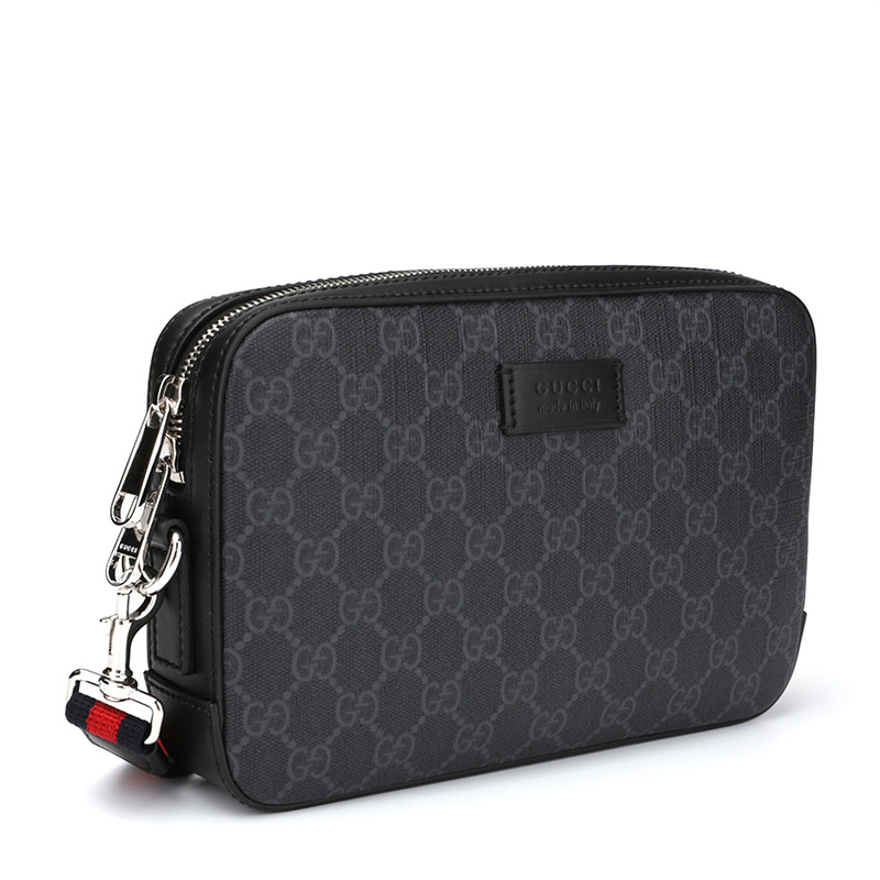 [畅享]GUCCI 古驰 GG SUPREME男士手拿包 495562-K5RLN-1095