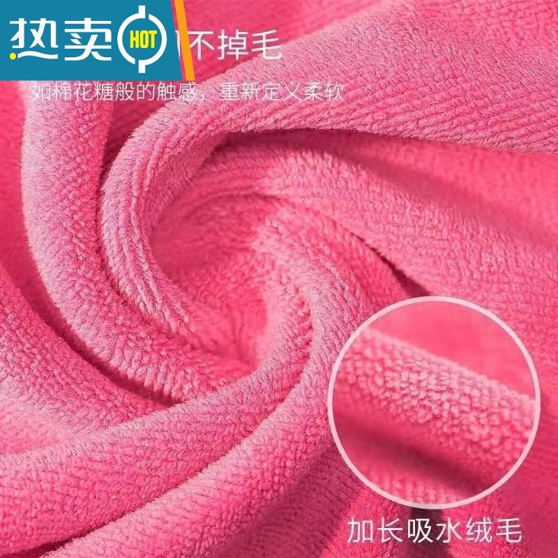 敬平干发帽女擦头发速干吸水毛巾包头巾洗头浴帽可爱蝴蝶结长发干发巾 粉红色高清大图