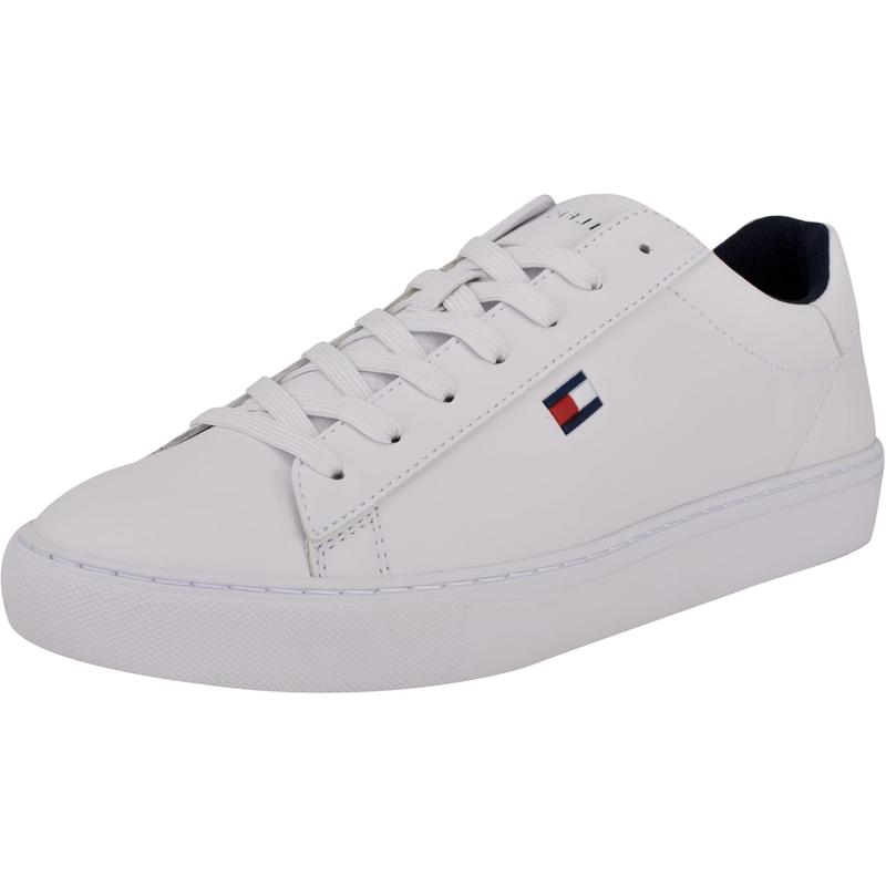 TOMMY HILFIGER男士休闲板鞋百搭舒适经典logo低帮帆布鞋日常通勤高清大图