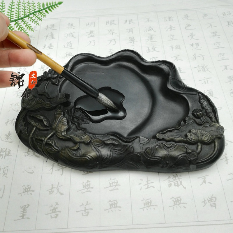 砚台山西澄泥砚螺纹砚歙砚端砚毛笔书法书画练习学生砚台文房四宝单个价