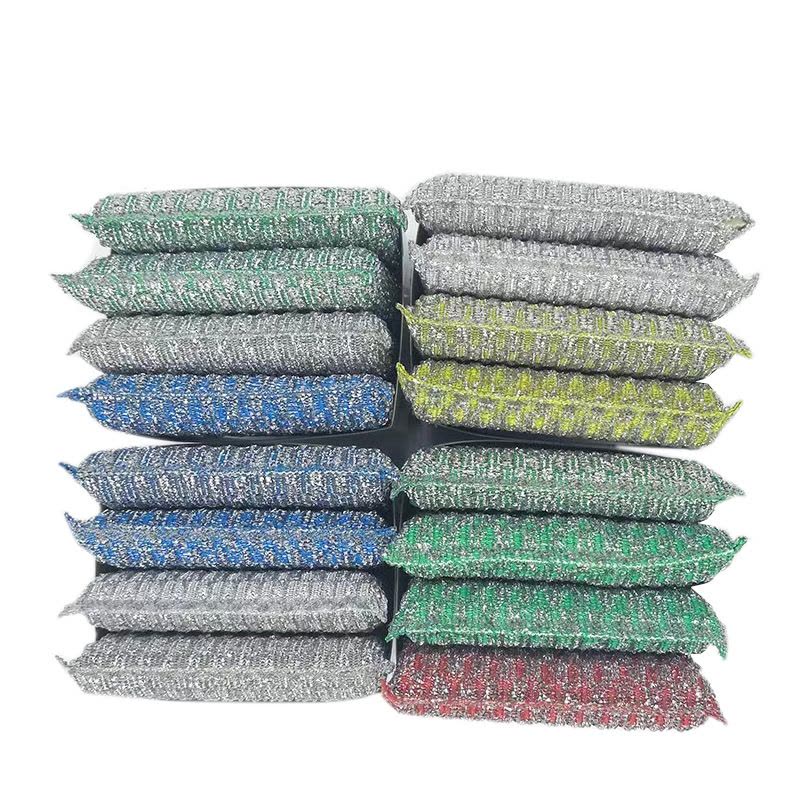 炯毅 彩条金柔百洁布清洁布 洗碗清洁海绵去油污抹布 厨房百洁布刷锅碗神器海绵吸水除污不易 金柔百洁布 小提花 个图片