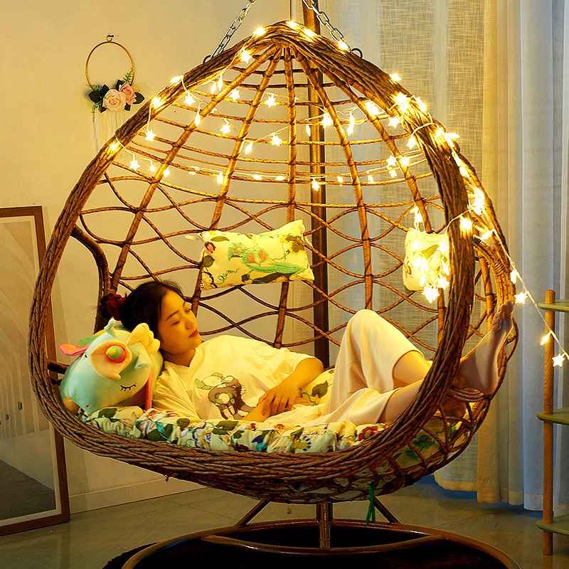吊篮藤椅家用闪电客网红吊椅秋千摇摇椅室内懒人吊床椅子阳台休闲摇篮