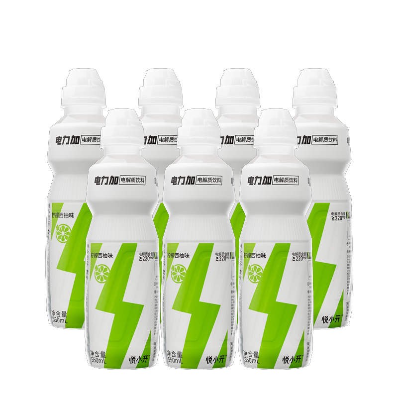 茶小开 柠檬西柚味电解质饮料 550ml*15瓶 箱高清大图