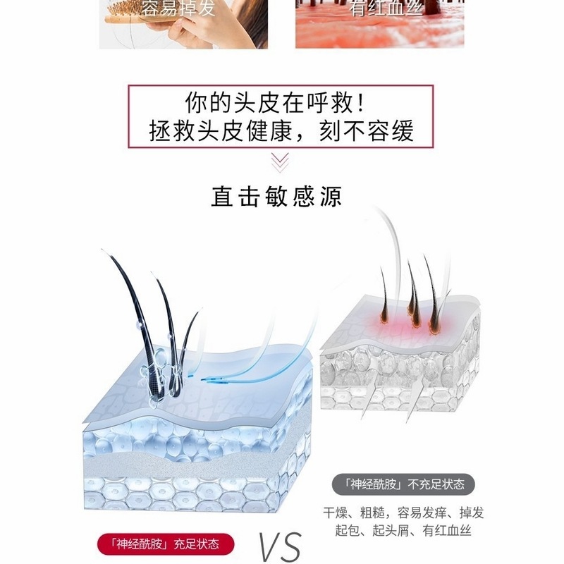 舒蕾 PRO系列水漾保湿沐浴露防脱洗发露芳韵 头皮水润强韧修护洗发露200ml高清大图