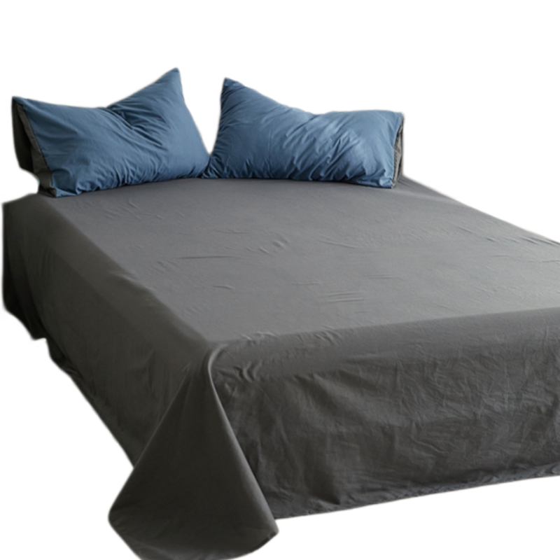 铭思沃 床单四件套 宝蓝灰 1.5m床 套高清大图