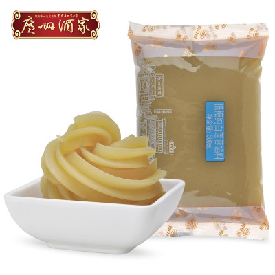广州酒家低糖纯白莲蓉馅500g DIY焙烤馅料 食品馅料 月饼包子汤圆馅料 材料烘焙馅料 糕点馅料食品用材料