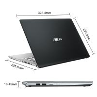 华硕(ASUS)灵耀S 2代 S4300FN(英特尔酷睿i7-8565U 20G 512G固态 MX150-2G独显)14英寸三面微边超轻薄便携超级本娱乐游戏本手提笔记本电脑 定制