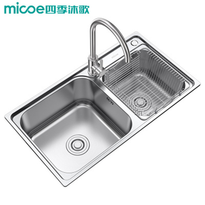 四季沐歌（MICOE） 水槽双槽套装厨房加厚洗菜盆304不锈钢洗菜池