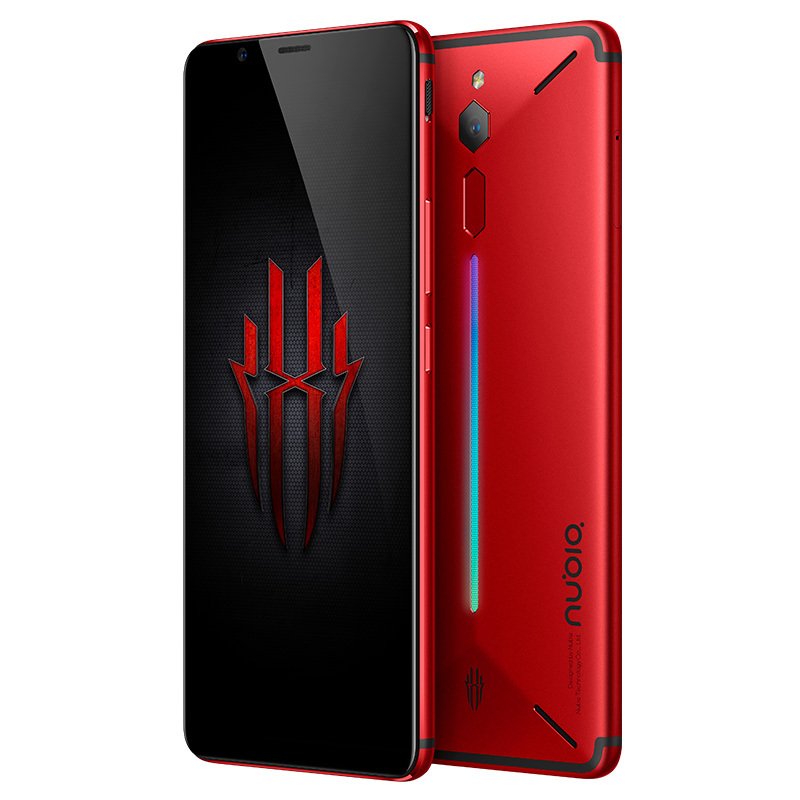 nubia/努比亚红魔游戏手机 王者荣耀吃鸡手机 全面屏双卡双待 全网通4G智能手机(6GB+64GB)烈焰红