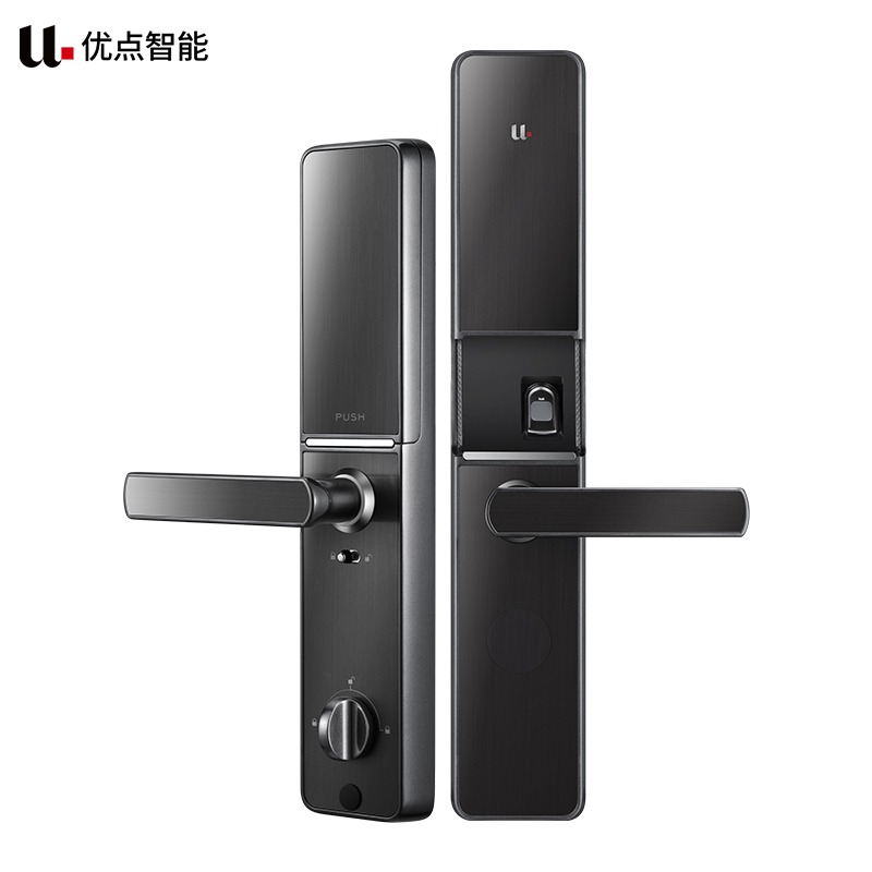 优点智能 C1 指纹锁智能锁 密码锁家用防盗门锁磁卡锁手机App远程 特殊锁体 霸王锁体(网络版)
